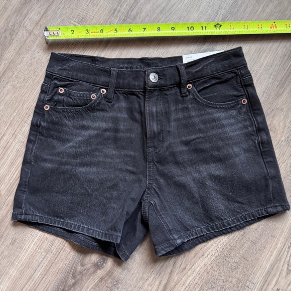 American Eagle Outfitters Black 4" Perfect Short - Size 000 / 23W - Brand New - Picture 2 of 10